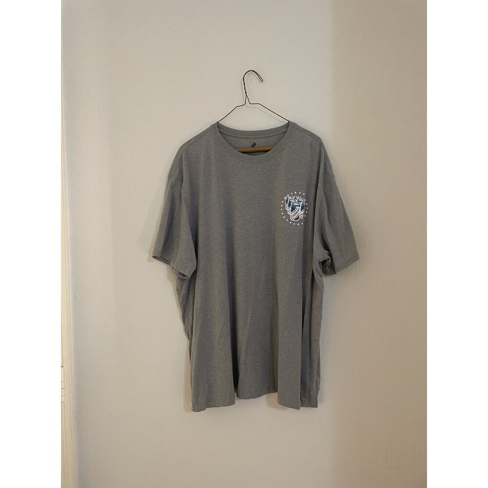 Carribean, Grey Short Sleeve Graphic T Shirt, Mens XXL